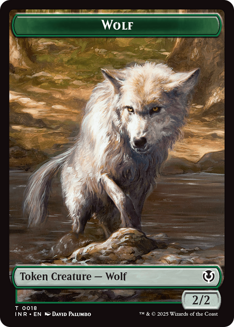 Wolf (0009) // Wolf (0018) Double-Sided Token [Innistrad Remastered Tokens] | Local Legends