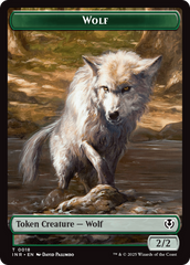 Wolf (0009) // Wolf (0018) Double-Sided Token [Innistrad Remastered Tokens] | Local Legends