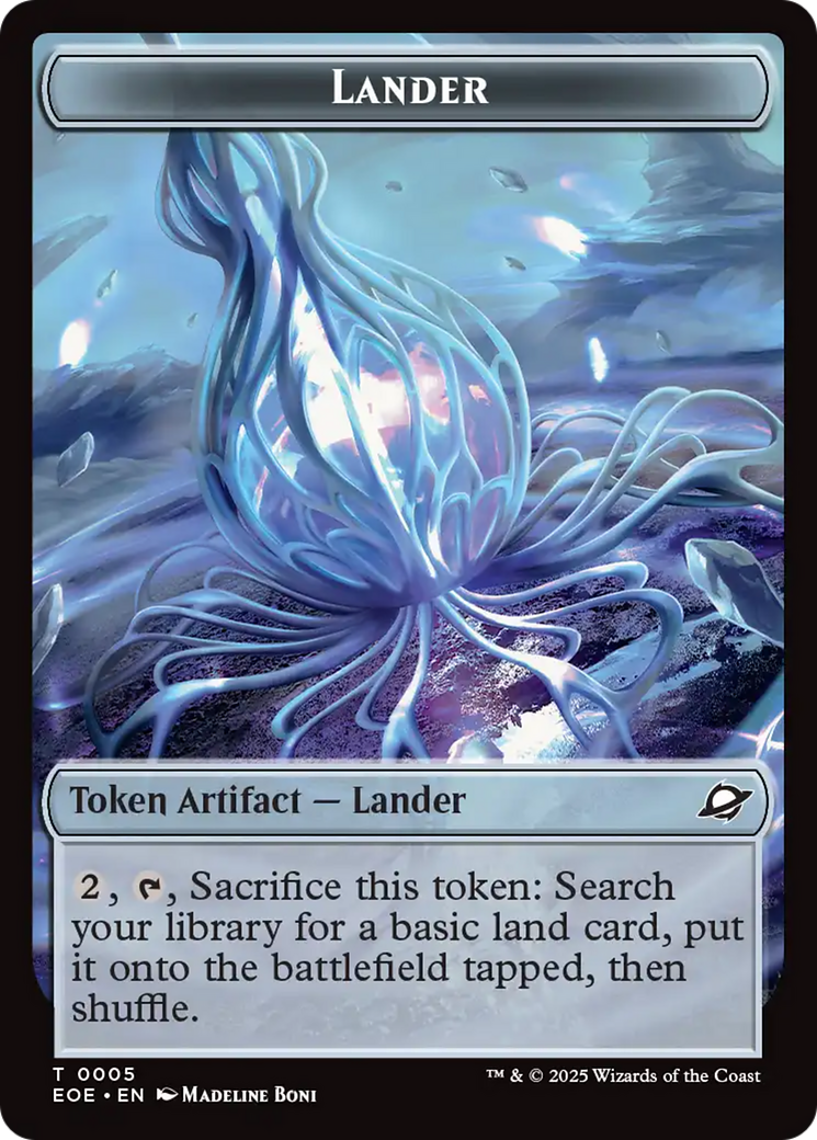 Drone // Lander (0005) Doubled-Sided Token [Edge of Eternities Tokens] | Local Legends