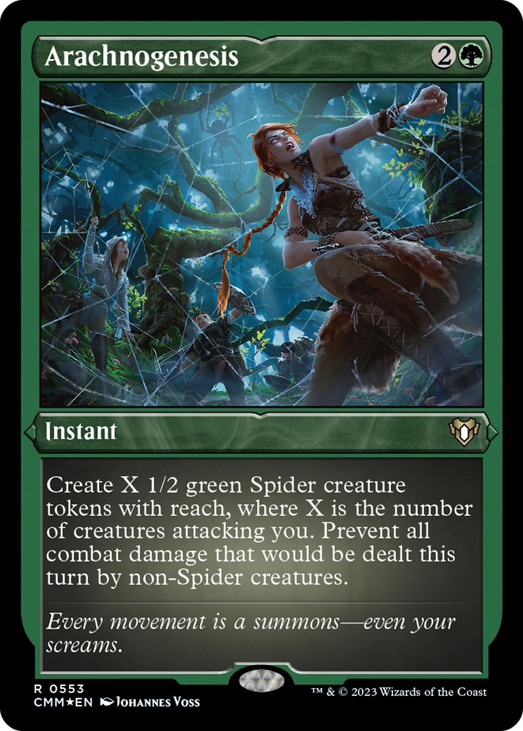 Arachnogenesis (Foil Etched) [Commander Masters] | Local Legends
