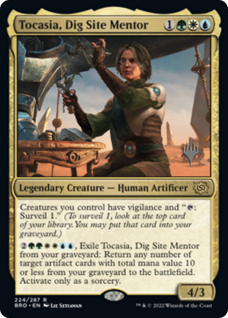 Tocasia, Dig Site Mentor (Promo Pack) [The Brothers' War Promos] | Golgari Games