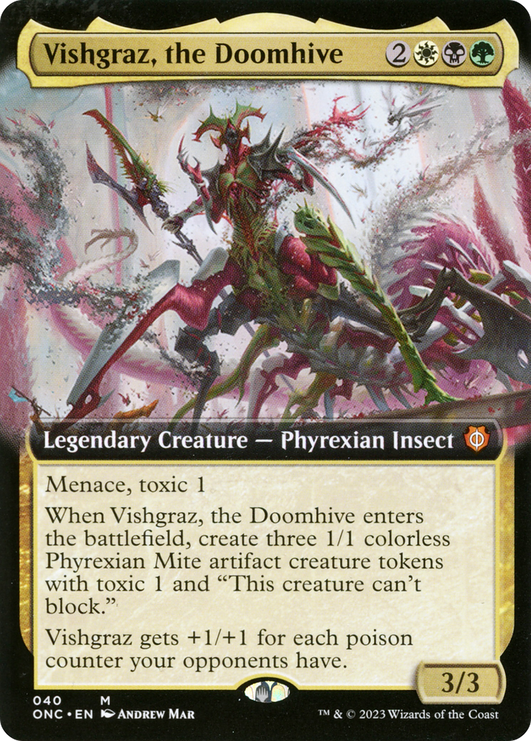 Vishgraz, the Doomhive (Extended Art) [Phyrexia: All Will Be One Commander] | Local Legends