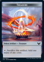 Fractal // Treasure Double-Sided Token [Strixhaven: School of Mages Tokens] | Local Legends