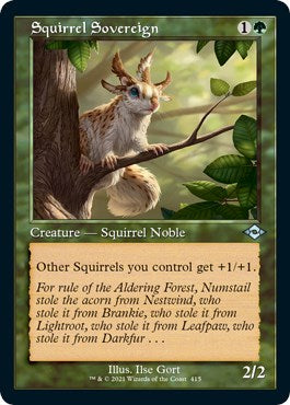 Squirrel Sovereign (Retro Frame) (Foil Etched) | Local Legends