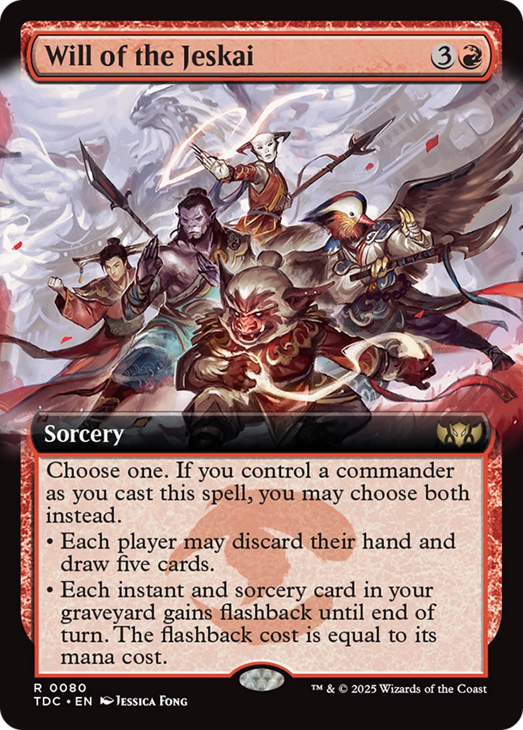 Will of the Jeskai (Extended Art) [Tarkir: Dragonstorm Commander] | Local Legends
