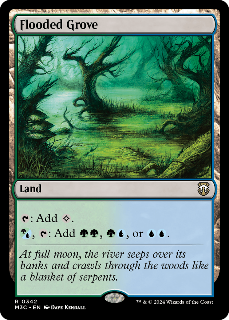 Flooded Grove (Ripple Foil) [Modern Horizons 3 Commander] | Local Legends