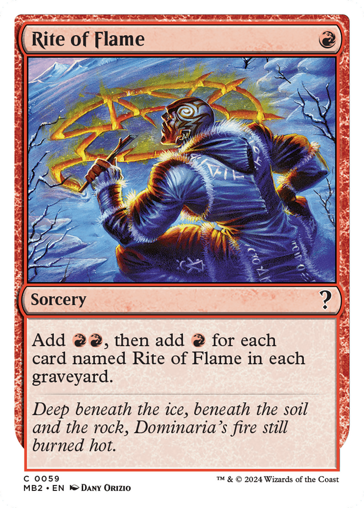 Rite of Flame (White Border) [Mystery Booster 2] | Local Legends