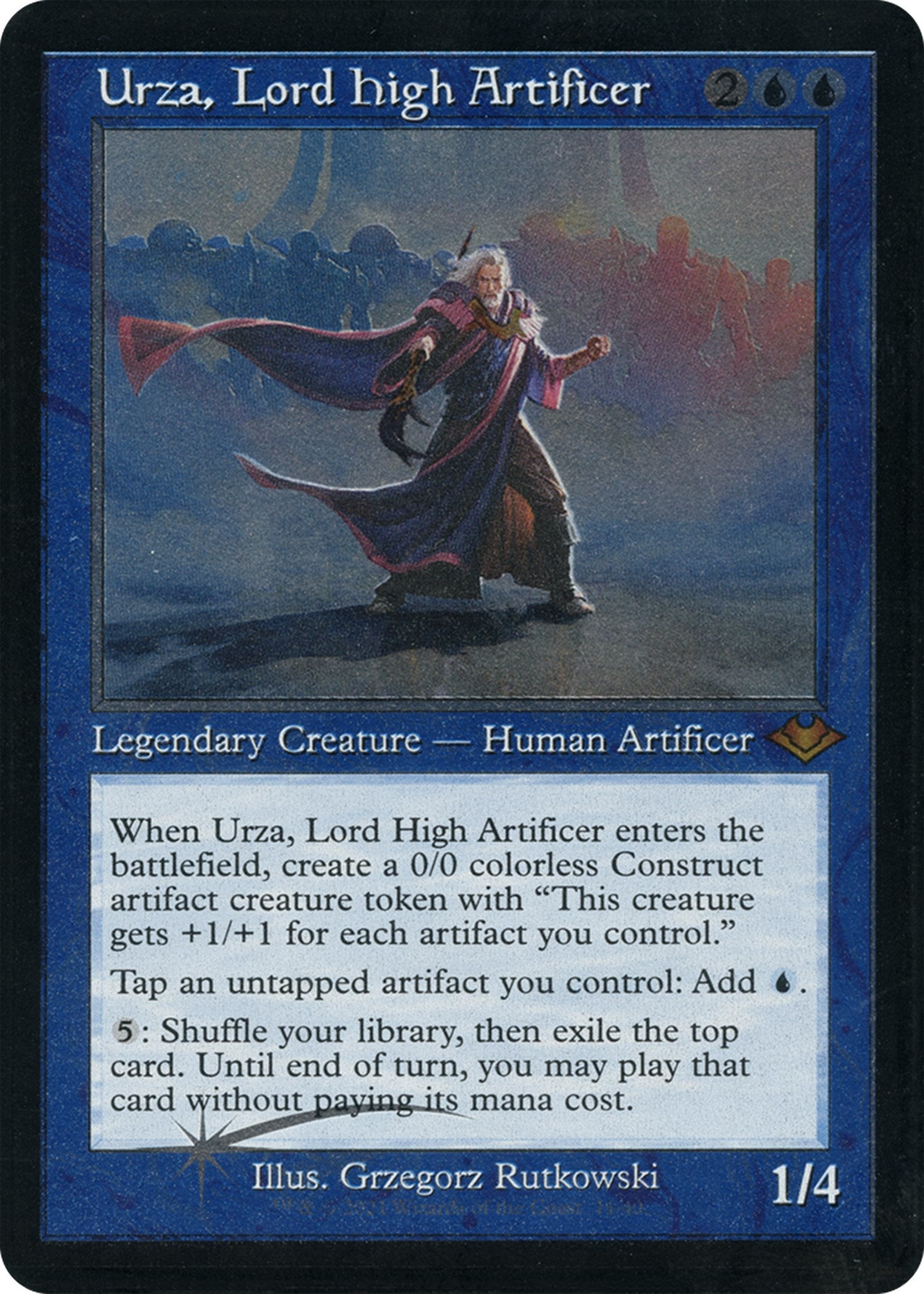 Urza, Lord High Artificer (Retro Foil Etched) [Modern Horizons] | Local Legends