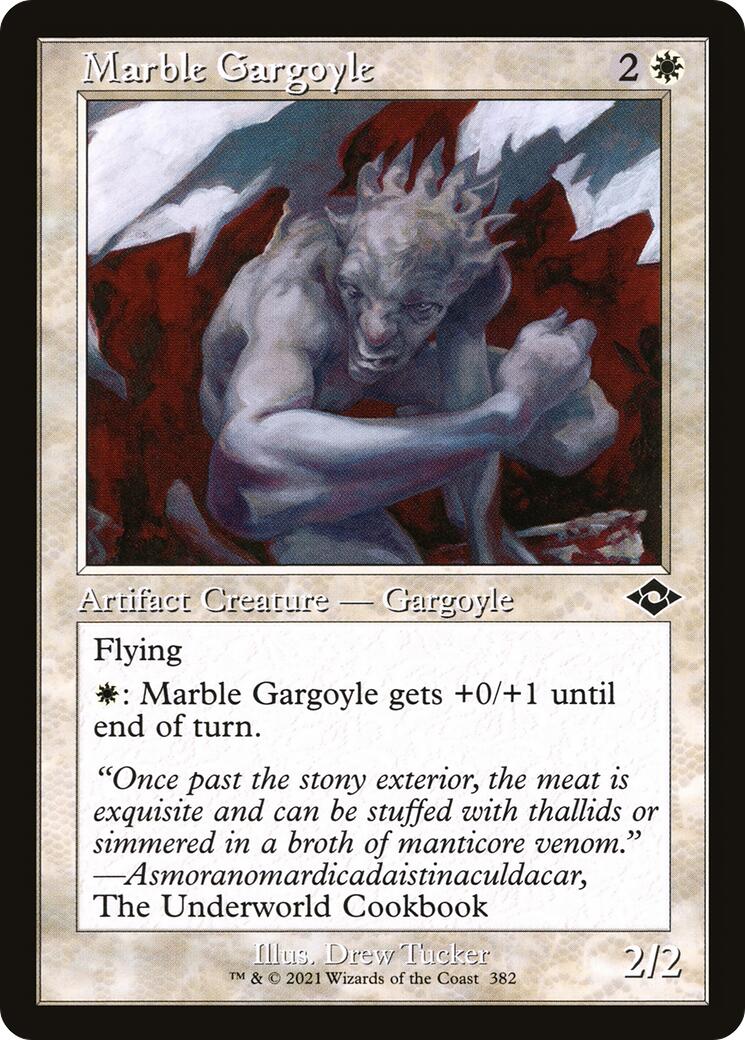 Marble Gargoyle (Retro Frame) | Local Legends
