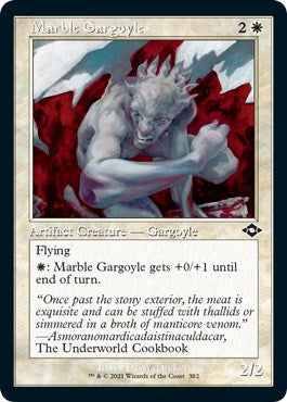 Marble Gargoyle (Retro Frame) (Foil Etched) | Local Legends