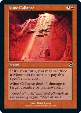Mine Collapse (Retro Frame) (Foil Etched) | Local Legends