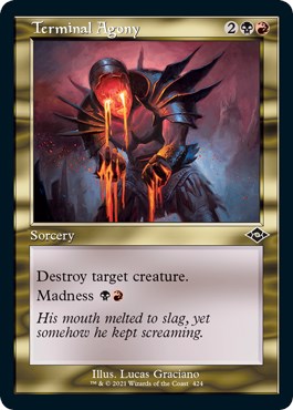 Terminal Agony (Retro Frame) (Foil Etched) | Local Legends