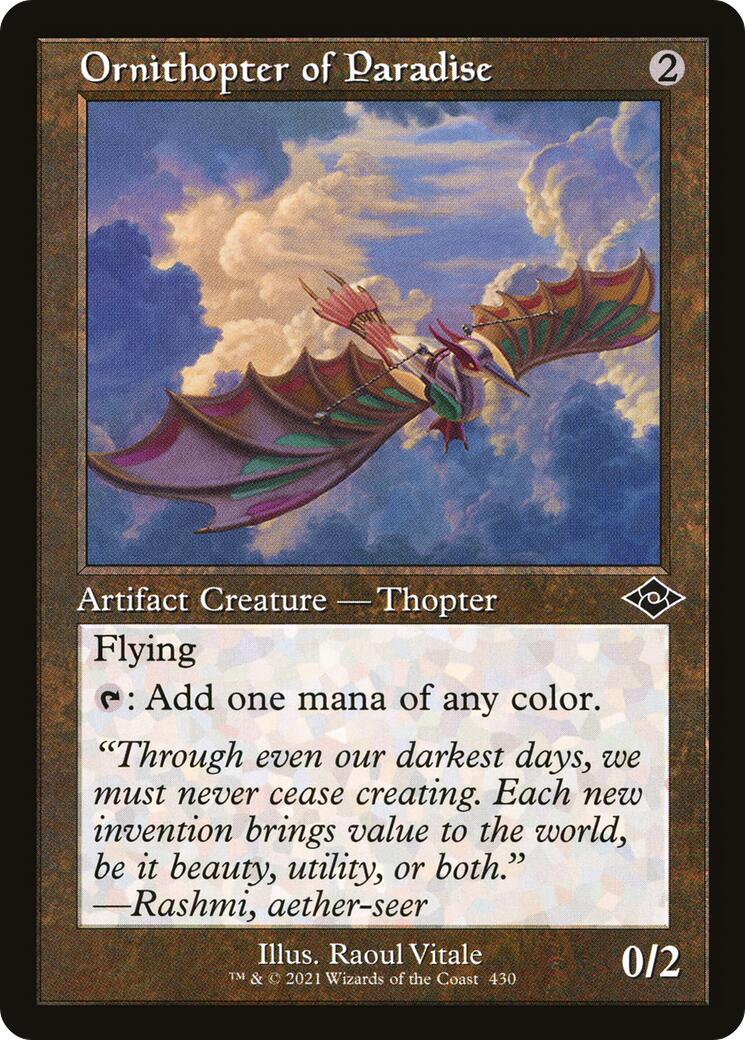 Ornithopter of Paradise (Retro Frame) | Local Legends
