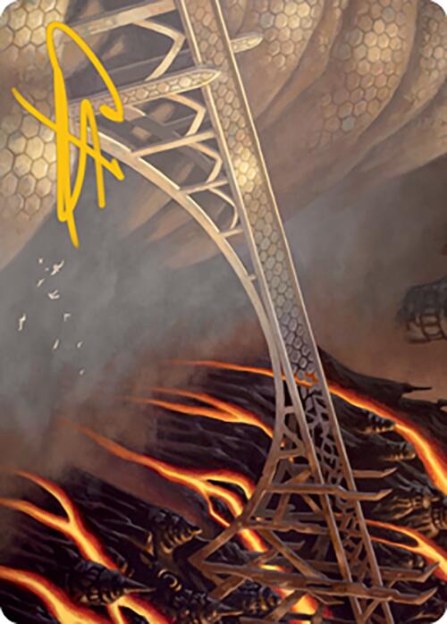 Rustvale Bridge Art Card (Gold-Stamped Signature) [Modern Horizons 2 Art Series] | Local Legends