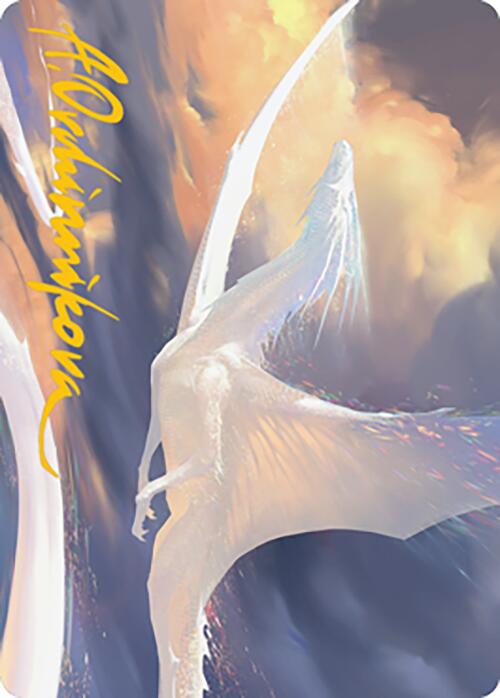Timeless Dragon Art Card (Gold-Stamped Signature) [Modern Horizons 2 Art Series] | Local Legends