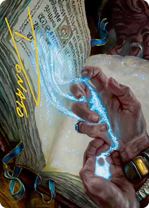 Mystic Redaction Art Card (Gold-Stamped Signature) [Modern Horizons 2 Art Series] | Local Legends