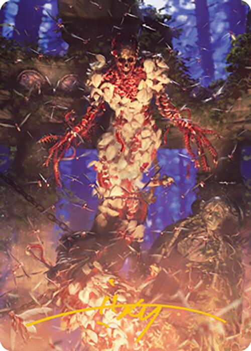 Grist, the Hunger Tide Art Card (55) (Gold-Stamped Signature) [Modern Horizons 2 Art Series] | Local Legends