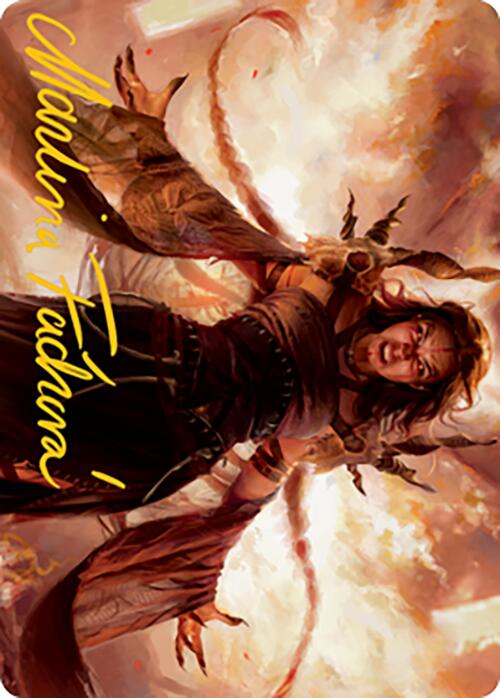 Dragon's Rage Channeler Art Card (Gold-Stamped Signature) [Modern Horizons 2 Art Series] | Local Legends