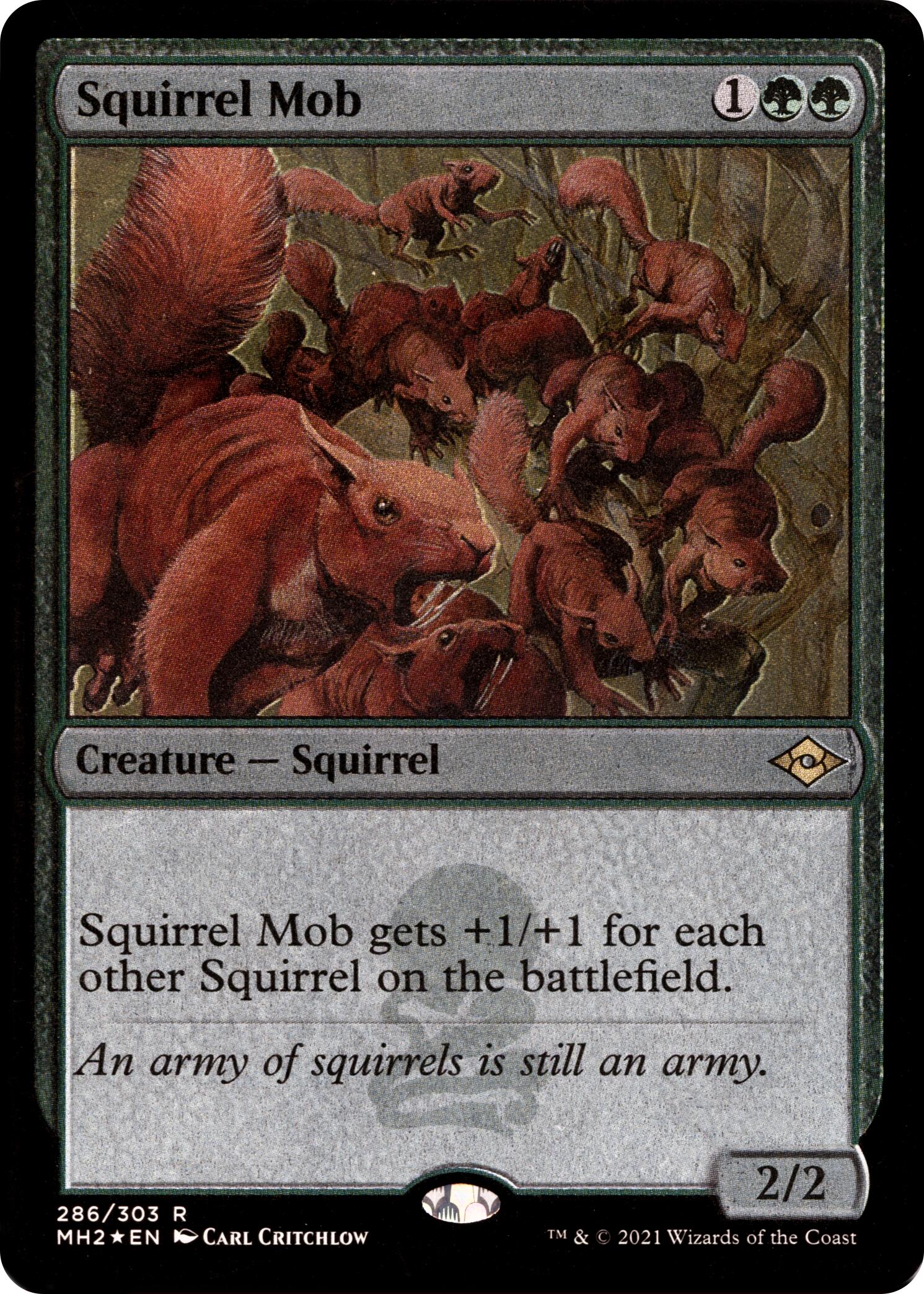 Squirrel Mob (Foil Etched) | Local Legends