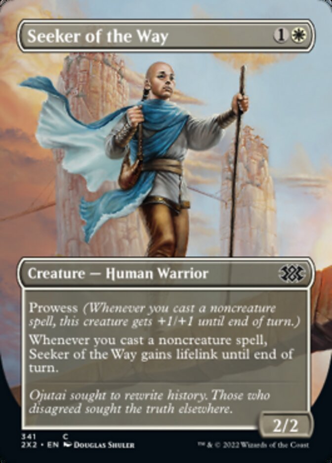 Seeker of the Way (Borderless Alternate Art) [Double Masters 2022] | Local Legends