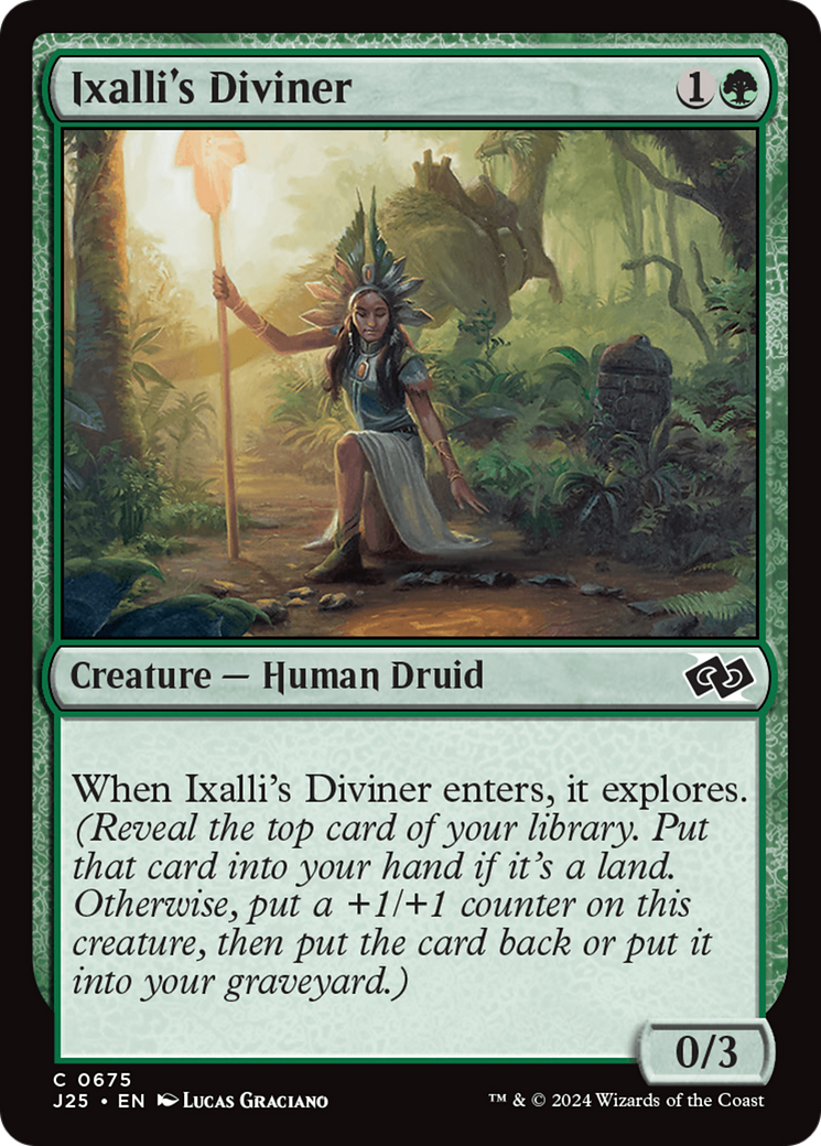 Ixalli's Diviner [Foundations Jumpstart] | Golgari Games