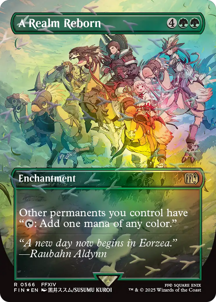 A Realm Reborn (Borderless) (Chocobo Track Foil) [FINAL FANTASY] | Local Legends