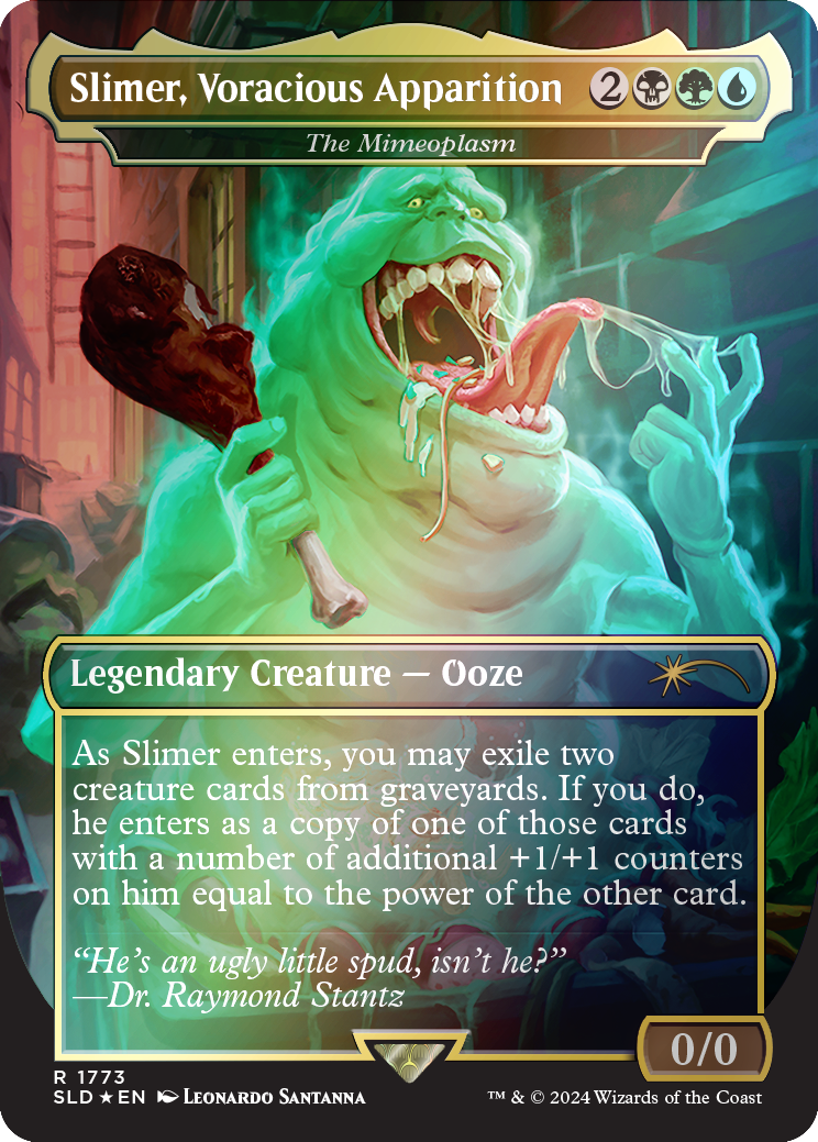 Slimer, Voracious Apparition - The Mimeoplasm (Rainbow Foil) [Secret Lair Drop Series] | Local Legends