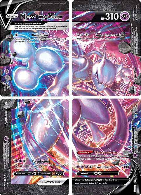 Mewtwo V-UNION [Set of 4] | Local Legends