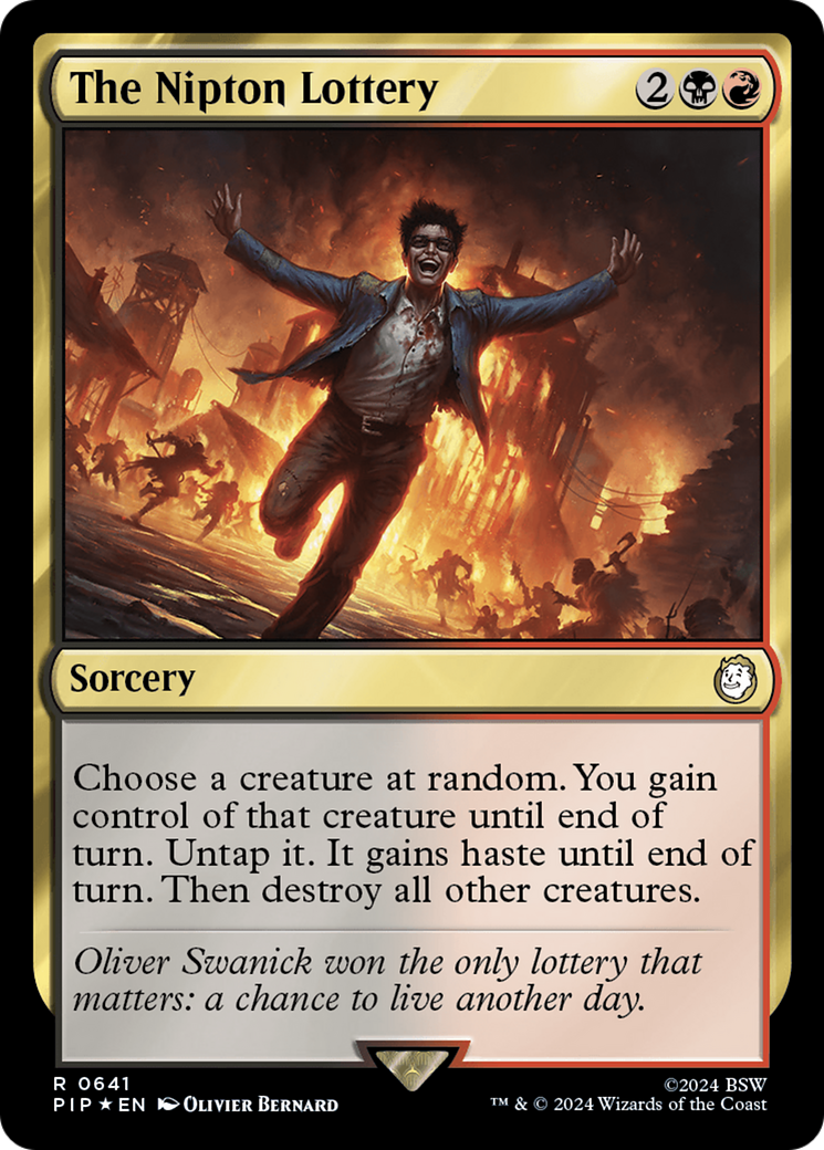 The Nipton Lottery (Surge Foil) [Fallout] | Local Legends