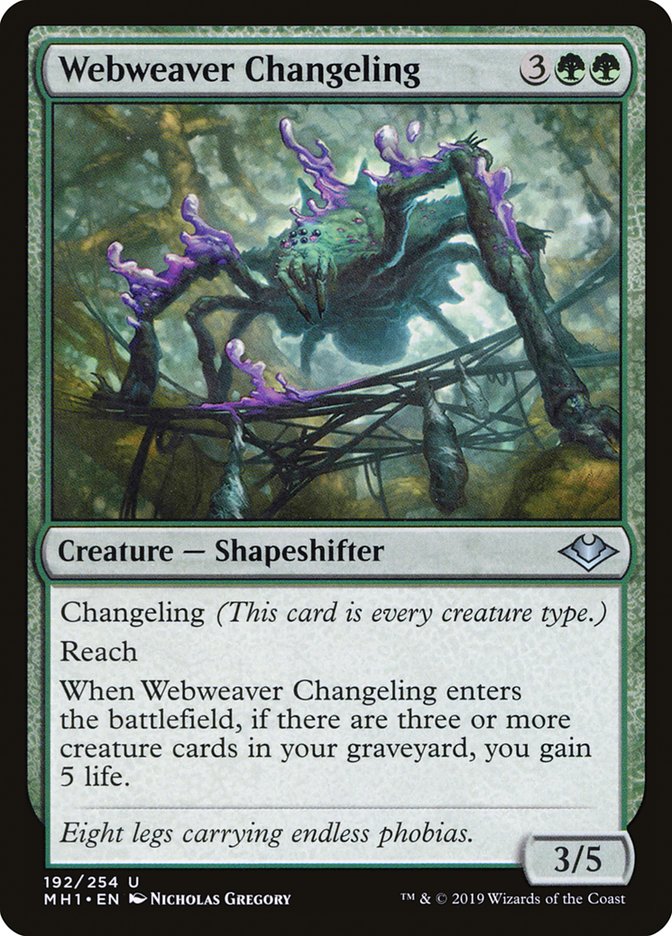 Webweaver Changeling [Modern Horizons] | Golgari Games