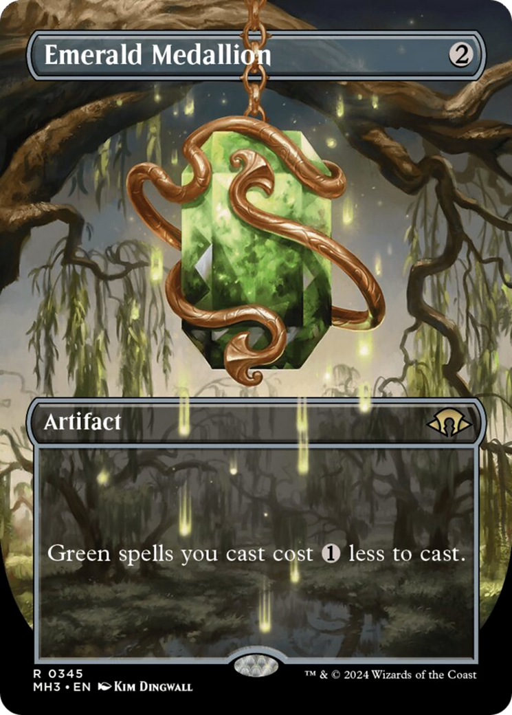 Emerald Medallion (Borderless) [Modern Horizons 3] | Local Legends