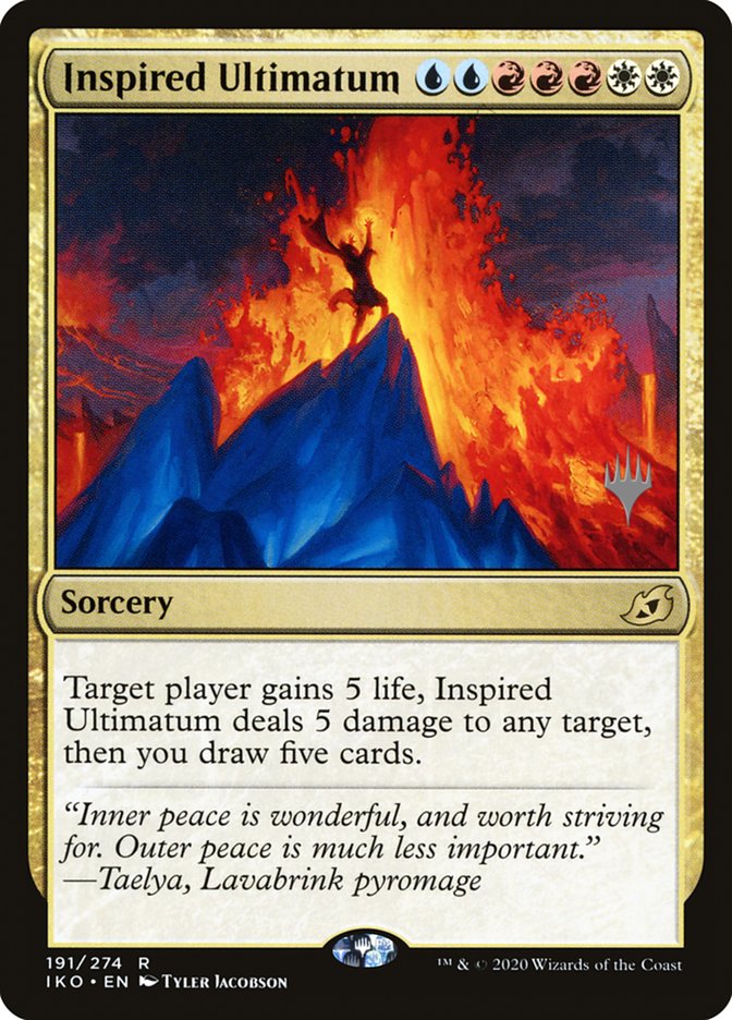 Inspired Ultimatum (Promo Pack) [Ikoria: Lair of Behemoths Promos] | Local Legends