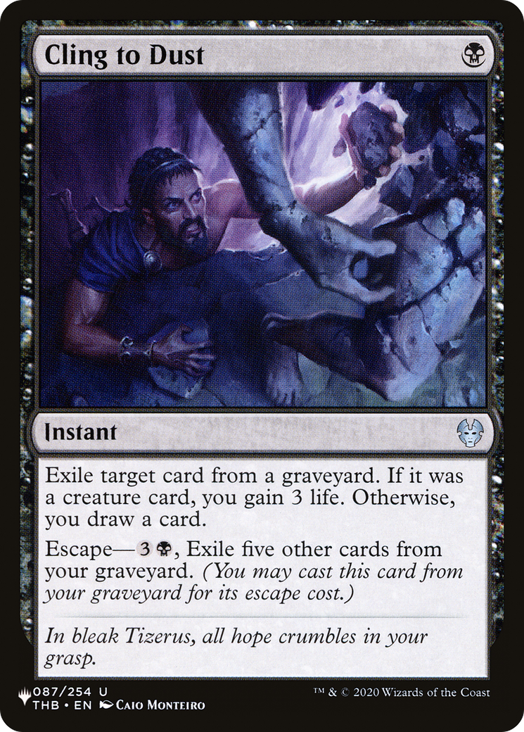 Cling to Dust [The List] | Local Legends