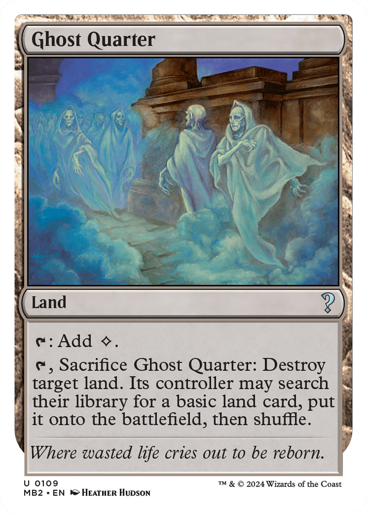 Ghost Quarter (White Border) [Mystery Booster 2] | Local Legends