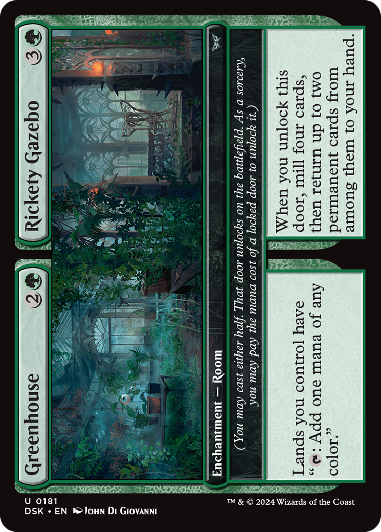 Greenhouse // Rickety Gazebo [Duskmourn: House of Horror] | Golgari Games