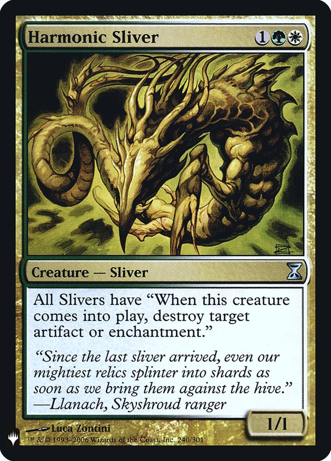 Harmonic Sliver [Mystery Booster] | Local Legends