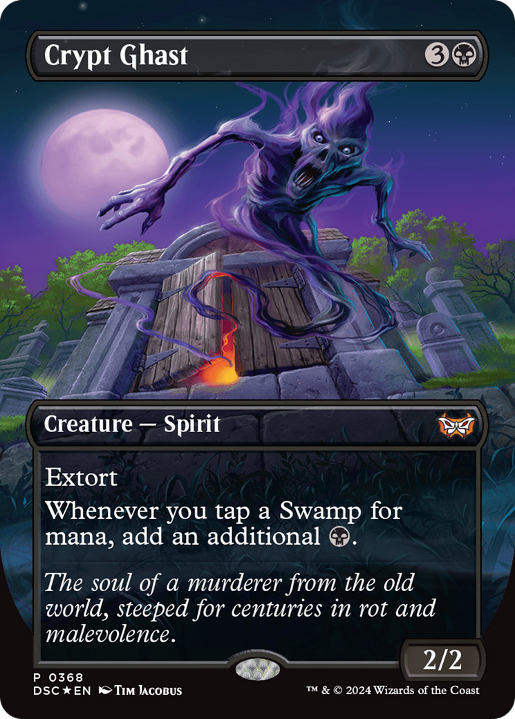Crypt Ghast (Borderless) [Duskmourn: House of Horror Commander] | Local Legends