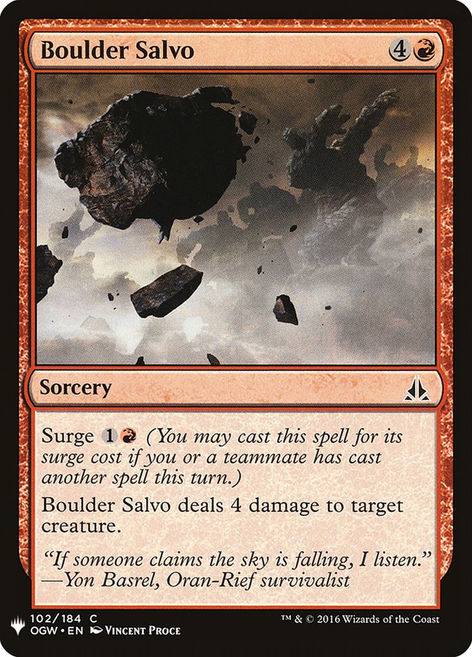 Boulder Salvo [Mystery Booster] | Local Legends