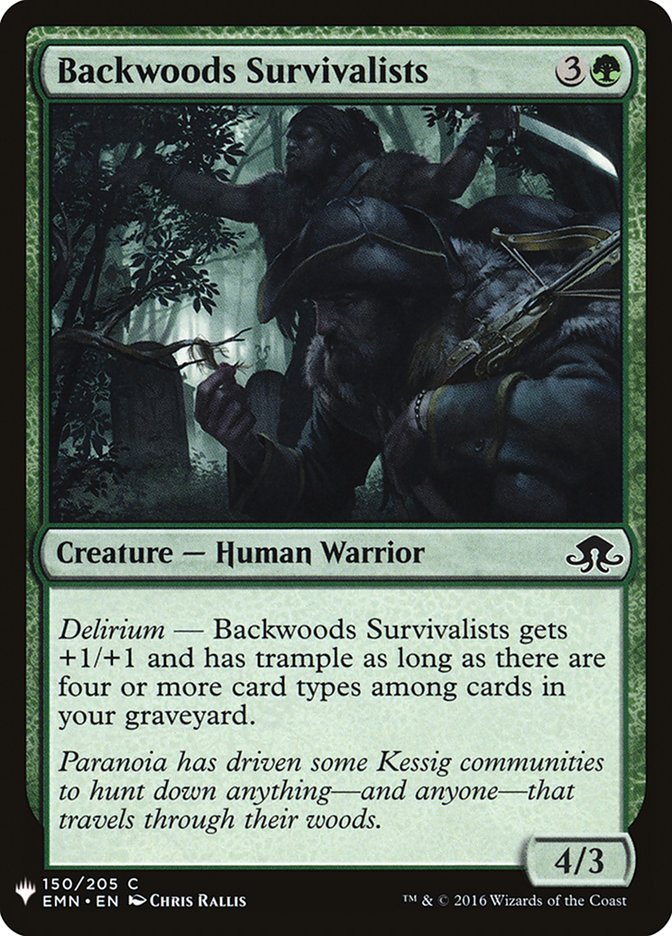 Backwoods Survivalists [Mystery Booster] | Local Legends