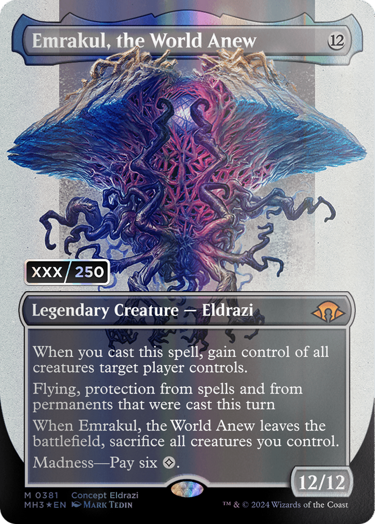 Emrakul, the World Anew (Borderless) (Serial Numbered) [Modern Horizons 3] | Golgari Games