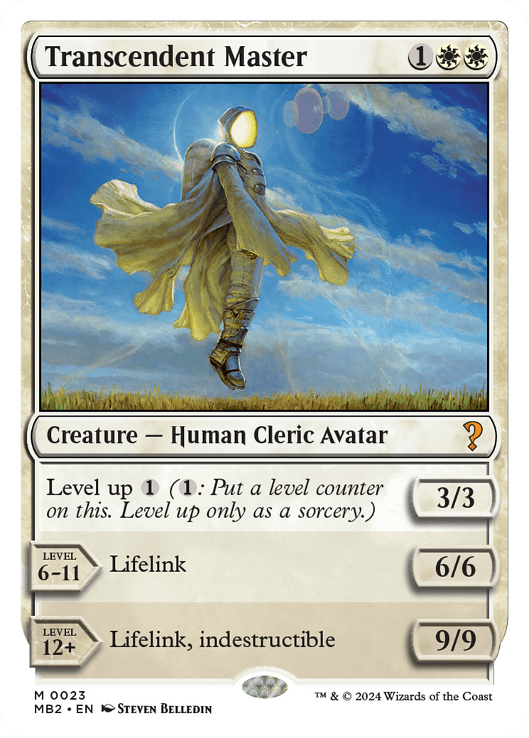 Transcendent Master (White Border) [Mystery Booster 2] | Local Legends