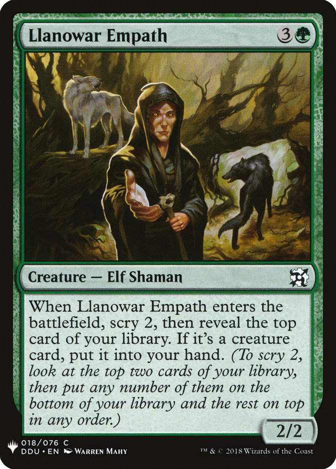Llanowar Empath [Mystery Booster] | Local Legends