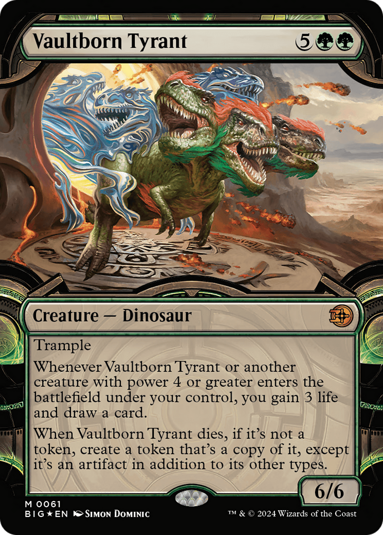 Vaultborn Tyrant (Showcase) (Raised Foil) [Outlaws of Thunder Junction: The Big Score] | Golgari Games