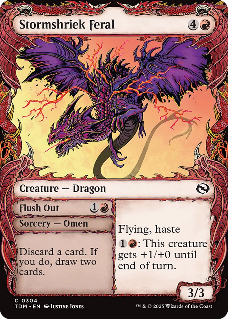 Stormshriek Feral (Showcase) [Tarkir: Dragonstorm] | Local Legends