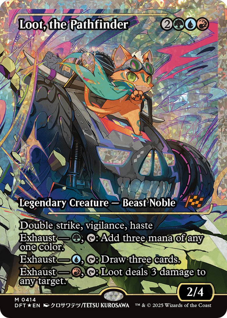 Loot, the Pathfinder (Showcase) (Fracture Foil) [Aetherdrift] | Local Legends