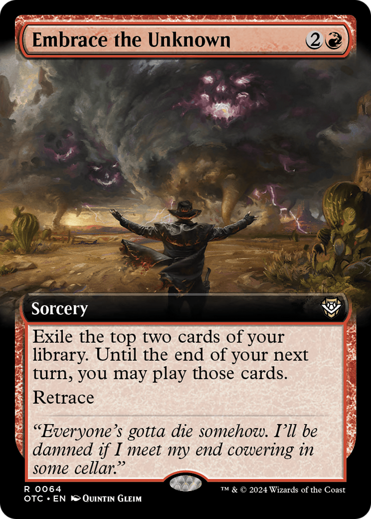 Embrace the Unknown (Extended Art) [Outlaws of Thunder Junction Commander] | Local Legends