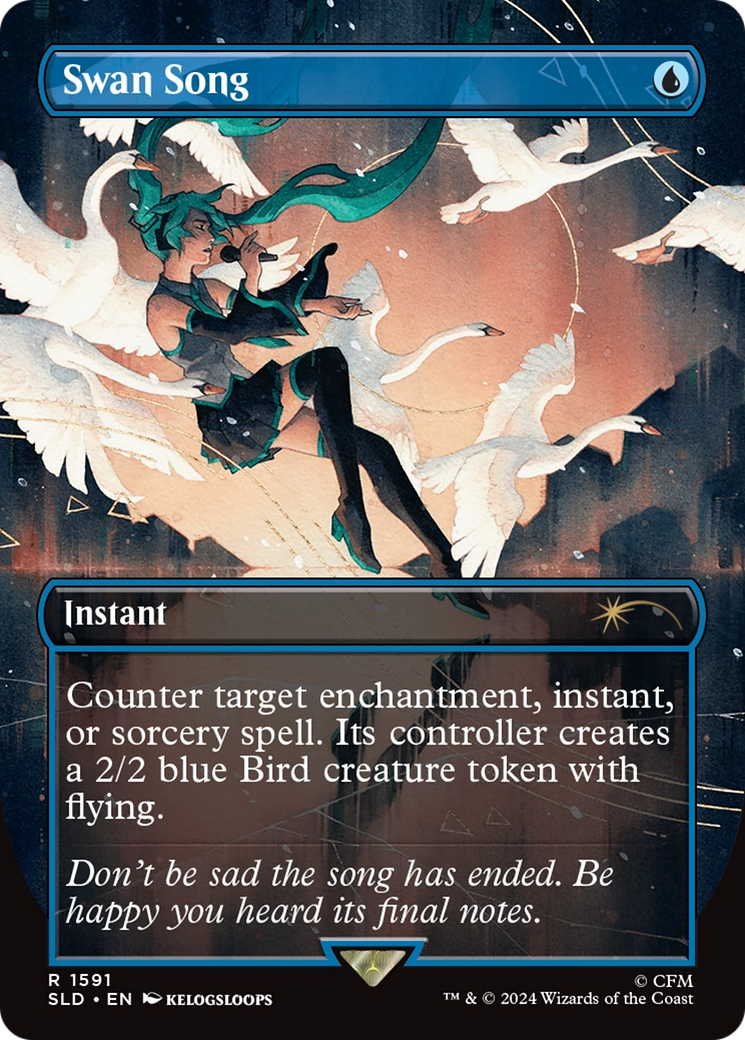 Swan Song (1591) (Rainbow Foil) [Secret Lair Drop Series] | Local Legends