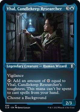 Vhal, Candlekeep Researcher (Foil Etched) | Local Legends