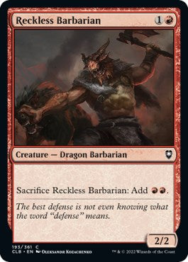 Reckless Barbarian | Local Legends