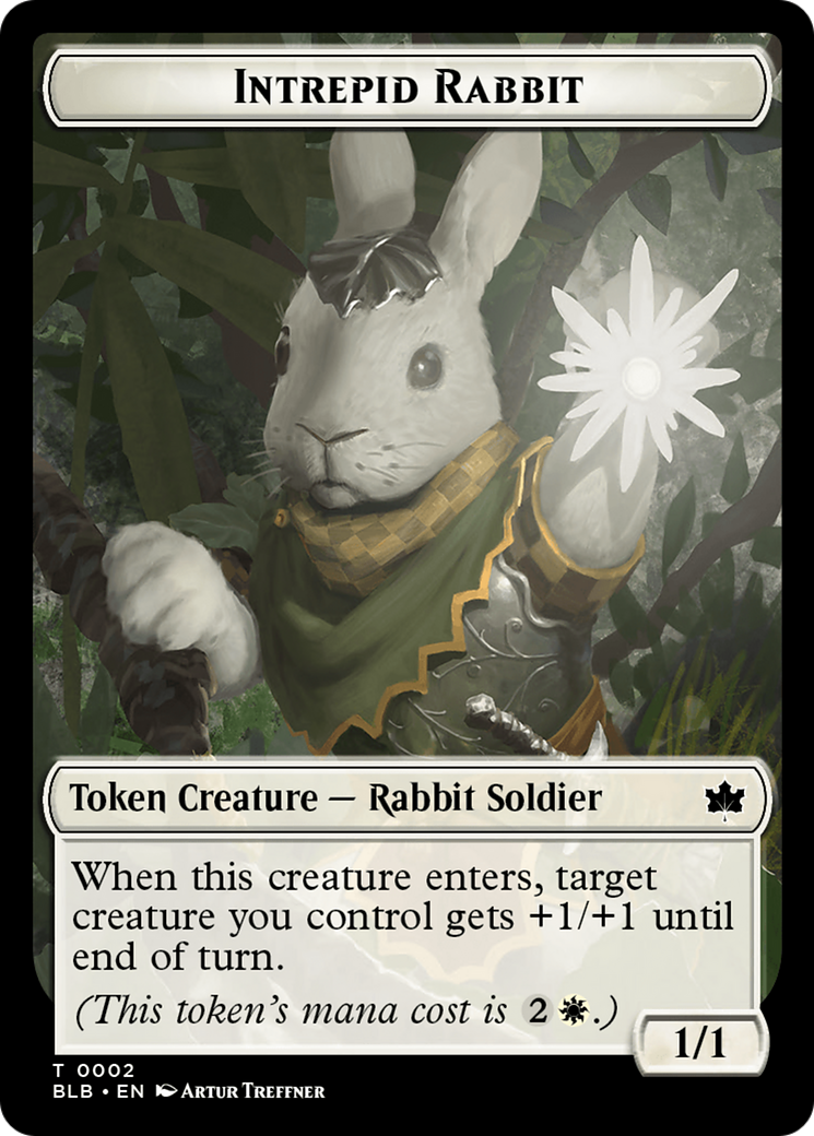 Intrepid Rabbit Token [Bloomburrow Tokens] | Golgari Games